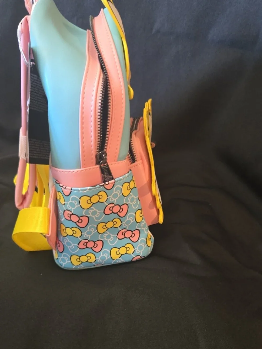 New Hello Kitty Loungefly Mini Backpack in Pink, Yellow & Blue